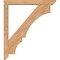 Ekena Millwork Balboa Slat Smooth Bracket w/ Offset Brace, Western Red Cedar, 5 1/2"W x 42"D x 48"H BKT0604X42X48BOA06SWR - alternate 2